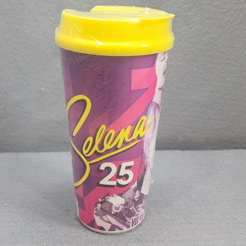 Whirley Selena Travel Tumbler Pink 25 Years Legend Commemorative Unisex NEW